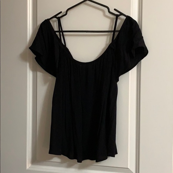 One Clothing small black off shoulder top - Picture 1 of 3